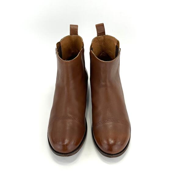 Olukai Malie Women Brown Ankle Boot Size 7 Leather Low Block Heel Chelsea Bootie - Picture 10 of 13